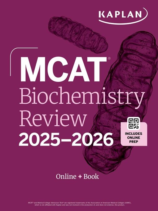 Title details for MCAT Biochemistry Review 2025-2026 by Kaplan Test Prep - Wait list